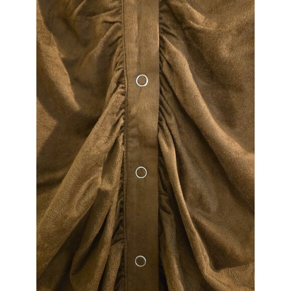 Torrid Mini Faux Suede Shirtdress Plus Size 2X - Picture 3 of 5